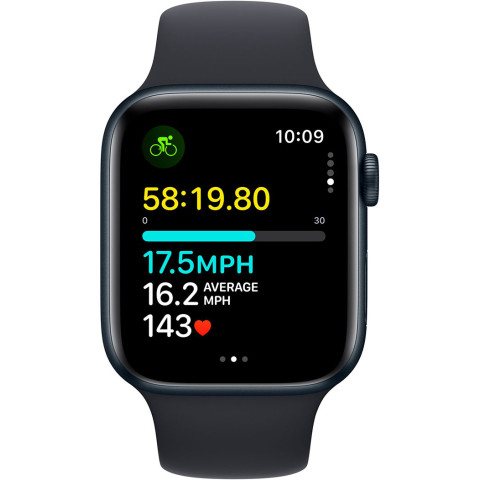 Смартгодинник Apple Watch SE GPS 44mm Midnight Aluminium Case with Midnight Sport Band – M/L